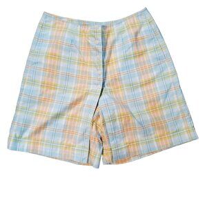 Lizgolf Liz Claiborne Pastel Plaid Skort with Pockets